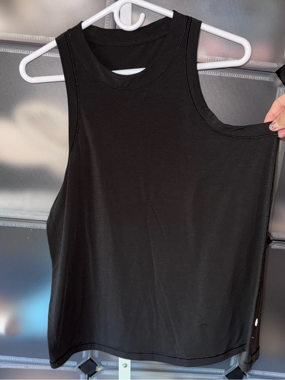 Lululemon Jersey Training Tank Top in Black Size 12 - Picture 6 of 11
